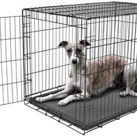 Carlson Pet Products - Caja de metal para perro con una sola puerta plegable y segura - BESTMASCOTA.COM
