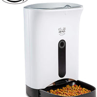 Alimentador automático de mascotas, dispensador de comida para perro y gato – Contiene alarmas de distribución, control de porciones, grabación de voz, temporizador programable hasta 4 comidas al día. - BESTMASCOTA.COM