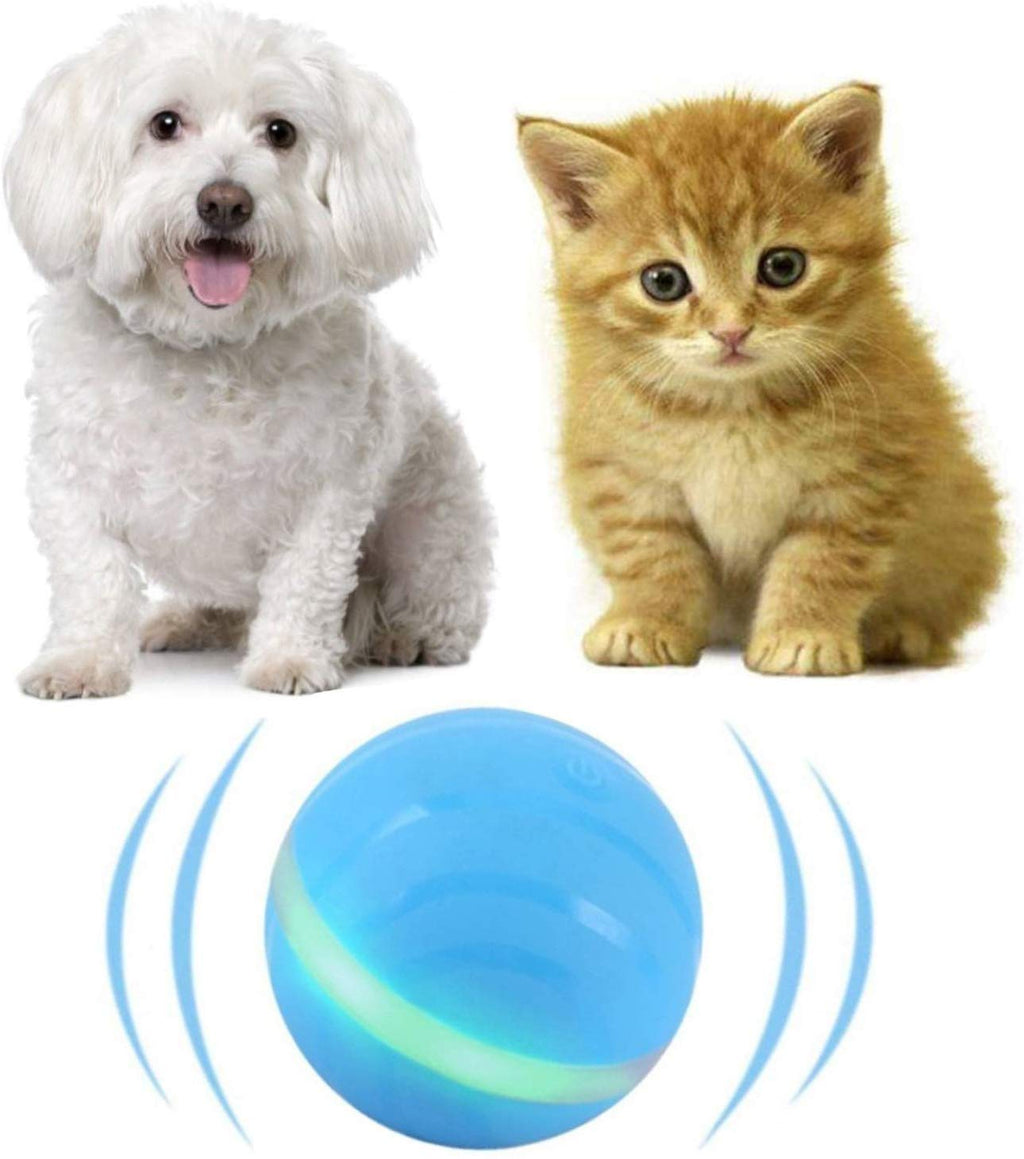 Versión mejorada 2.0: bolas blinkbrione para gatos y perros, enrollado automático/apagado automático, recargable por USB, pelota de juguete interactiva inteligente para gatitos, gatitos, cachorros con luces LED RGB, resistente al agua - BESTMASCOTA.COM