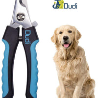 Dudi Dog Nail Clippers and Trimmer - with Quick Safety Guard to Avoid Over-Cutting Toenail - Grooming Razor Sharp Blades for Small Medium Large Breeds (Blue) - BESTMASCOTA.COM