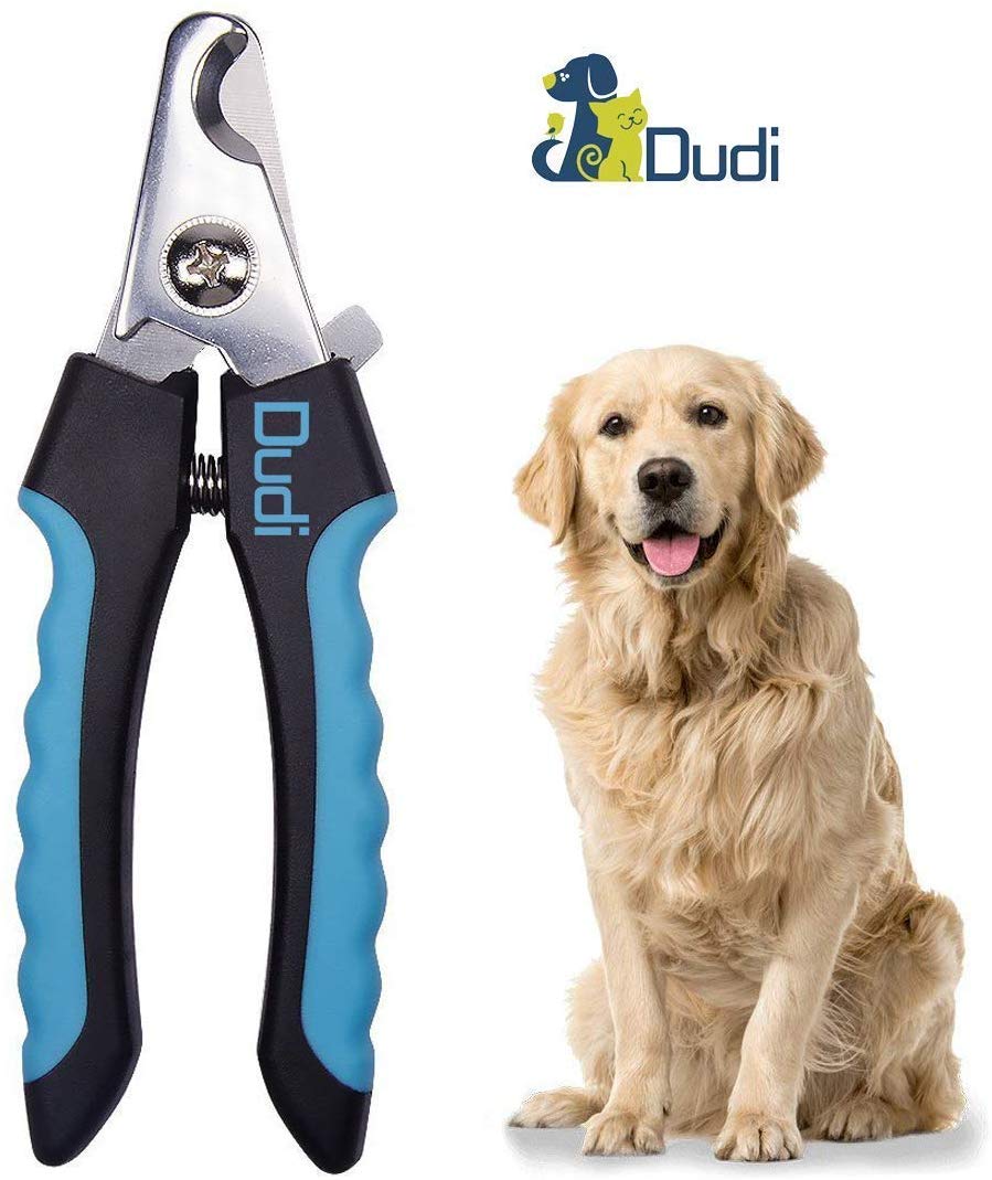 Dudi Dog Nail Clippers and Trimmer - with Quick Safety Guard to Avoid Over-Cutting Toenail - Grooming Razor Sharp Blades for Small Medium Large Breeds (Blue) - BESTMASCOTA.COM