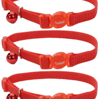 Coastal Pet Products ccp7001red nailon seguro de gato ajustable retención collar con campanas, rojo (Padre) - BESTMASCOTA.COM