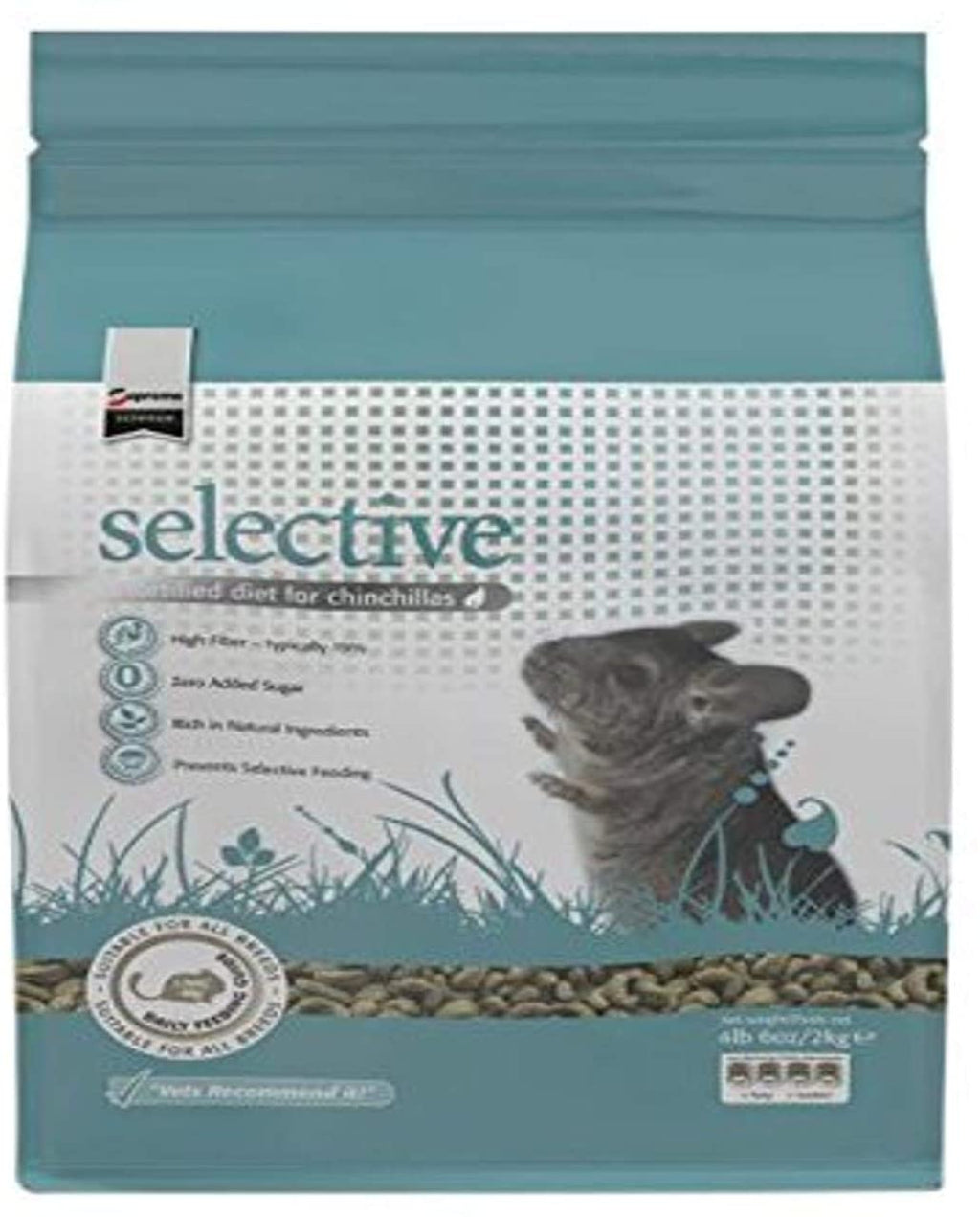 Supremo petfoods Ciencia selectivo Chinchilla Alimentos, 4 Lb 6 oz - BESTMASCOTA.COM