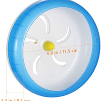 POPETPOP Silent Hamster Wheel-Pets Running Sports - Rueda de ejercicio para correr, hámster Rat Gerbil Silent Spinner (azul) - BESTMASCOTA.COM