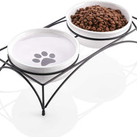 Y YHY Cuenco de cerámica para gatos, cuenco de comida o agua poco profundo y ancho, regalo para gato, plato para gato, 12 onzas - BESTMASCOTA.COM