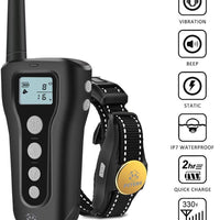 Peteme Dog Training Shock Collar Rechargeable with Beep/Vibra/Electric Shock,100% Waterproof, 1200 ft Remote Trainer Range Collar for Small Medium Large Dogs. - BESTMASCOTA.COM
