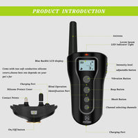 Peteme Dog Training Shock Collar Rechargeable with Beep/Vibra/Electric Shock,100% Waterproof, 1200 ft Remote Trainer Range Collar for Small Medium Large Dogs. - BESTMASCOTA.COM