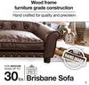 Enchanted Home Pet Brown Brisbane Tufted Pet Bed - BESTMASCOTA.COM