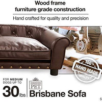 Enchanted Home Pet Brown Brisbane Tufted Pet Bed - BESTMASCOTA.COM