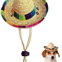 Kitatayi Sombrero para perro, sombrero de paja pequeño, sombreros mexicanos, sombreros de fiesta sombrero para mascotas pequeñas/cachorros/gato - BESTMASCOTA.COM