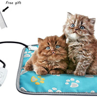EACHON Heating Pad for Dogs Cats Electric Heated Pet Beds Warming Pet Mats Adjustable Safety Waterproof Chew Resistant Steel Cord wifh Free pet Comb (S Gray) - BESTMASCOTA.COM