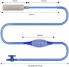 Numero-One - Filtro de agua para acuario, sifón de acuario, bomba de vacío que cambia de agua, lavado de arena, flujo de agua ajustable con colador incorporado, válvula de salida, bolsa de aire - BESTMASCOTA.COM
