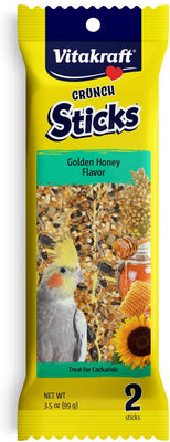 Vitakraft Cockatiel – Palillos de tratamiento – miel dorada – 3,5 oz - BESTMASCOTA.COM