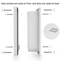 Depets - Puerta con solapa para gatos con 4 vías (tamaño externo 7.5 x 7.5 in), kit de puerta magnética para mascotas, color blanco, resistente a la intemperie, puerta para gatos y perros - BESTMASCOTA.COM