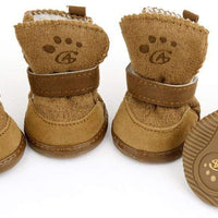 URBEST botas para perros con velcro, 2 pares, color marrón - BESTMASCOTA.COM