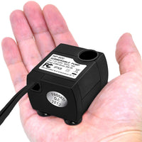 Bomba de agua sumergible para estanque VicTsing 80 GPH, acuario, bomba de agua Hidroponico con 5.9 pies, cable de alimentación. - BESTMASCOTA.COM