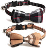 KUDES - Juego de 2 collares para gato con pajarita y campana para gatitos y algunos cachorros, ajustable de 7.8 a 10.5 pulgadas - BESTMASCOTA.COM