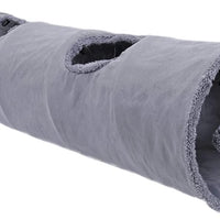 Túnel plegable Speedy Pet para gatos, juguetes para gatos, túnel de juego duradero de ante para ocultar mascotas, túnel arrugado con bola, 12 pulgadas de diámetro - BESTMASCOTA.COM