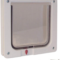 Ideal Pet Products Puerta con solapa para gatos con 4 vías de bloqueo, tamaño de la solapa de 6.25 x 6.25 pulgadas - BESTMASCOTA.COM