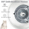 QiMH Ceramic Pet Cat Fountain 360° Cupcake Porcelain Dog Water Fountain, Ultra Quiet Automatic Pet Drinking Fountain Water Dispenser with USB Port, Replacement Pump and Filters - BESTMASCOTA.COM