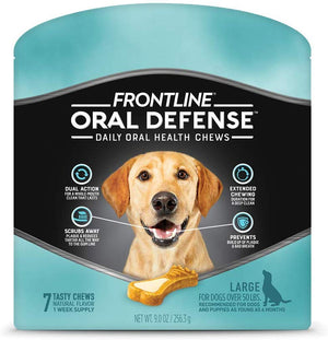 Frontline Oral Defense Daily Dental Masticables para perros grandes - BESTMASCOTA.COM