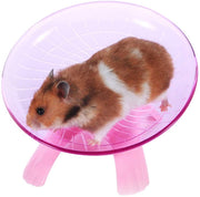 Wontee - Plato volador para hámster (rueda de ejercicio silenciosa, para rata gerbal, chinchillas, conejillos de indias, ardilla de animales pequeños - BESTMASCOTA.COM