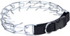 Collar de clavijas para mascotas Coastal fácil de poner, para entrenamiento, con hebilla, 22 pulgadas, Paquete de 10, Cromado - BESTMASCOTA.COM