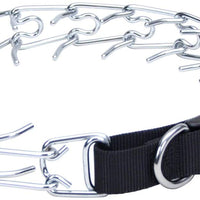 Collar de clavijas para mascotas Coastal fácil de poner, para entrenamiento, con hebilla, 22 pulgadas, Paquete de 10, Cromado - BESTMASCOTA.COM