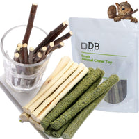 Dbeans Flourithing 3 tipos de juguetes combinados para masticar palos molar dulce de bambú de manzana rama Timothy hierba para mascotas Chinchilla ardilla gerbil hámster ardilla cobayas - BESTMASCOTA.COM