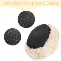 AutoWT - Cama para perro, cama de donut para perro, cama para gato, nido de peluche suave, cojín para gato con esponja, parte inferior antideslizante para mascotas pequeñas y medianas, para dormir en el interior, lavable a máquina - BESTMASCOTA.COM