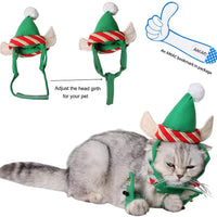 aniac Cute Cat Navidad Disfraz Ropa De Navidad Elf vestuario Verde para mascotas - BESTMASCOTA.COM