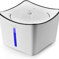iPettie Kamino - Fuente de agua para mascotas con luz LED para gatos y perros, diseño 2020 | Dispensador de agua automático silencioso de 3 L con bomba de puerto USB y filtros dobles - BESTMASCOTA.COM