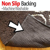 Perro stepngo – Felpudo (tamaño mediano 32"x19"-Extra grueso, Super absorbente, microfibra por iprimio, Marrón - BESTMASCOTA.COM