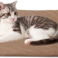 Zobire Almohadilla de calentamiento para mascotas, almohadilla de calentamiento para perros grande, cama para mascotas con calefacción eléctrica, impermeable, con certificación de seguridad - BESTMASCOTA.COM