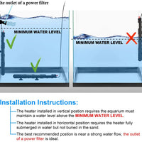 Kinbo - Calefactor de acuario (300 W, sumergible, temperatura ajustable, termómetro de buceo y ventosa) - BESTMASCOTA.COM