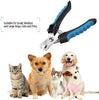 Dog Nail Clippers Pet Nail Trimmers Nail File Set Razor Sharp Blades Safety Guard Sturdy Non Slip Handles Professional Grooming Tool for Large and Small Animals Vet Recommended (BIUE1) - BESTMASCOTA.COM