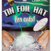 Archie McPhee - Sombreros de hojalata para gatos, diseño con texto "Conspiracy Cats" - BESTMASCOTA.COM
