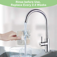 Veken 4 paquetes de filtros de repuesto y 2 esponjas de repuesto para prefiltro automático de mascotas, fuente de agua para gatos, dispensador de agua para perro - BESTMASCOTA.COM