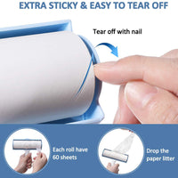 FOCUSPET Lint Roller for Pet Hair, Extra Large Hair Remover for Furniture, Clothes, Laundry Extra Sticky Supersize 6.3 inches Lint Removal Total 240 Sheets (1 Lint Roller + 3 Refills) - BESTMASCOTA.COM