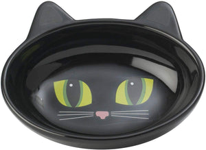 petrageous Oval Frisky Kitty Pet Bowl, 5.5-Inch, color negro - BESTMASCOTA.COM