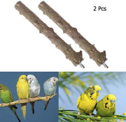 snnplapla 2pcs Bird Parrot Natural Madera Tenedor Stand Perch Toy -- 15 cm Birdcage Stands Pet Bird juguetes - BESTMASCOTA.COM