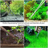 PERSUPER - Pinzas para plantas acuáticas de acero inoxidable 4 en 1, juego de herramientas para acuarios y acuarios, kit de herramientas para principiantes de peces y acuarios - BESTMASCOTA.COM