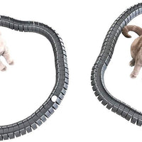 Magic Cat Track y pelota tamaño doble, juguete para gatos, Gatos, Mascotas, Kitties, que consta de 16 'flexible pistas y 4 bolas) - BESTMASCOTA.COM