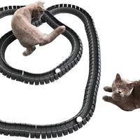 Magic Cat Track y pelota tamaño doble, juguete para gatos, Gatos, Mascotas, Kitties, que consta de 16 'flexible pistas y 4 bolas) - BESTMASCOTA.COM