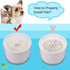 Comsmart - Filtro para fuente de agua de gato, filtro de fuente de mascotas, 3 filtros de triple filtración - BESTMASCOTA.COM