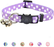 XPangle Collar para gato con campana, lindo collar de seguridad ajustable para gatito cachorro cuello 7.8 – 11.8 pulgadas - BESTMASCOTA.COM