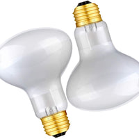 Aomryom UVA 75W 2 Pack Basking Spot Heat Lamp Bulb Soft White Light Heat Bulbs for Reptiles & Amphibians - BESTMASCOTA.COM