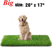 Fezep Artificial Grass, Dog Pee Pads, Professional Dog Potty Training Rug, Large Dog Grass Mat with Drainage Holes, Pet Turf Indoor Outdoor Flooring Fake Grass Doormat - Easy to Clean - BESTMASCOTA.COM