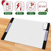Alfombrilla de entrenamiento para mascotas de 30 x 16 pulgadas, para perros y gatos, 3 modos de entrenamiento, para gatos y perros, uso interior, almohadilla de entrenamiento para mascotas con indicador LED, alfombrilla flexible, larga duración de la bate - BESTMASCOTA.COM