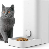 PETKIT Alimentador automático para gatos con alimentación inteligente, alimentador de mascotas habilitado con Wi-Fi, aplicación para iPhone y Android, trabajo con Alexa, control de porciones, alarmas de distribución, sistema de bloqueo doble fresco para m - BESTMASCOTA.COM